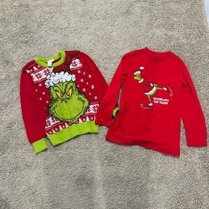 Boys Size 4 Small Grinch Shirts